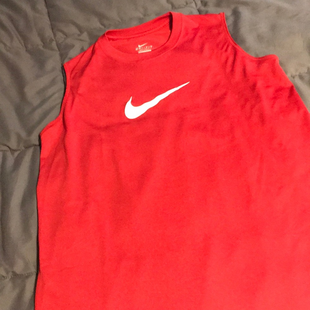 Red Nike DRI-FIT Tank top